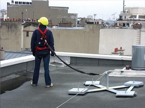 配重塊錨固水平生命線系統